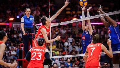 女排世锦赛1/8决赛：中国女排1-3不敌法国，无缘8强